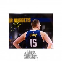 Nikola Jokic Joker (In Serbian) Autographed Denver Nuggets 16x20 Photo - JSA COA