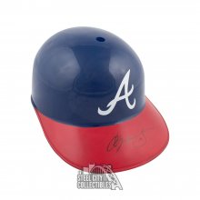 Chipper Jones Autograph Atlanta Braves F/S Souvenir Replica Baseball Helmet JSA
