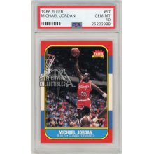 1986 fleer michael jordan rookie card psa 10