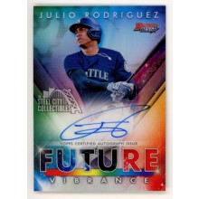 Julio Rodriguez 2021 Bowman's Best Future Autograph Card #BFVA-JR 012/150