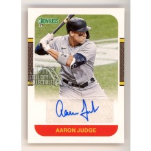 Aaron Judge 2021 Panini Donruss Baseball Autograph Card #87S-AJ