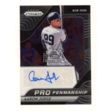 Aaron Judge 2020 Panini Prizm Pro Penmanship Autograph Card #PP-AJ