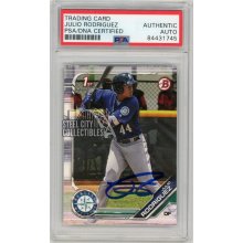 Julio Rodriguez 2019 Bowman Autographed Card #BP-33 - PSA/DNA