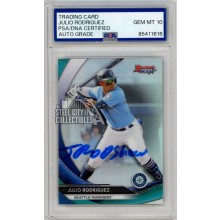 Julio Rodriguez 2020 Bowman's Best Refractor JROD Show Autograph Card #TP-15 PSA/DNA 10