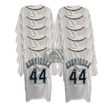 Julio Rodriguez Autographed Seattle Custom White Baseball Jersey 10-Count Lot - JSA