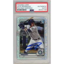 Julio Rodriguez 2020 Bowman Chrome Mega Box Autographed Card #BCP-19 PSA/DNA