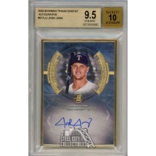 Josh Jung 2020 Bowman Transcendent Autograph Card #BTA-JJ 14/25 BGS 9.5 Gem Mint