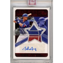 Josh Jung 2022 Panini Three And Two Lone Star Autograph Patch Card #LSS-JJ 1/3