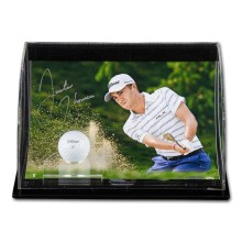 Justin Thomas Autographed "Precision" Upper Deck Curved Display - UDA