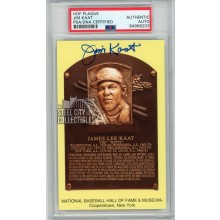 Jim Kaat Autographed HOF Plaque Postcard - PSA/DNA  Authentic