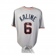 Al Kaline HOF 80 Autographed Detroit Tigers Majestic Cool Base Baseball Jersey - PSA/DNA COA