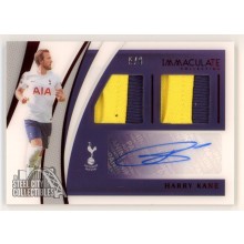 Harry Kane 2021 Panini Immaculate Autograph Dual Patch Card #DU-HK 5/6