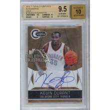 Kevin Durant 2010-11 Totally Certified Gold Autograph Card #126 6/10 BGS 9.5 Gem