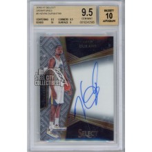Kevin Durant 2016-17 Panini Select Autograph Card #5 46/99 BGS 9.5 Gem Mint