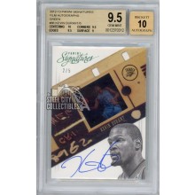 Kevin Durant 2012-13 Panini Signatures Green Autograph Card #86 2/5 BGS 9.5 Gem