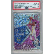 Kevin Durant 2018-19 Panini Spectra Zone Pink Autograph Card #IZ-KDR 9/15 PSA 10