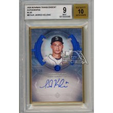 Jarred Kelenic 2020 Bowman Transcendent Blue Autograph Card 07/10 BGS 9