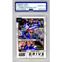Jim Kelly/Andre Reed/Thurman Thomas 2017 Panini Score Autograph Card #9 PSA/DNA 10