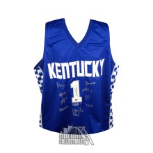 University of Kentucky 2021 Autographed Custom Blue Basketball Jersey - BAS COA (12 Signatures)