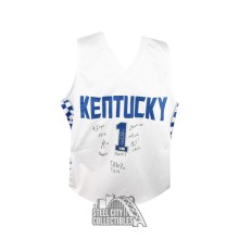 University of Kentucky 2021 Autographed Custom White Basketball Jersey - BAS COA (12 Signatures)