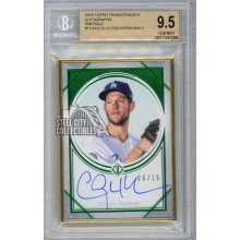Clayton Kershaw 2018 Topps Transcendent Green Autograph Card TCA-CK 6/15 BGS 9.5