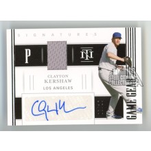 Clayton Kershaw 2021 Panini National Treasures Autograph Jersey Card #GGSCK 8/10