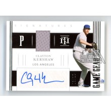 Clayton Kershaw 2021 Panini National Treasures Autograph Jersey Card #GGSCK 3/10