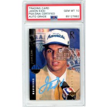 Jason Kidd 1994-95 Upper Deck Autograph Rookie Card #160 PSA/DNA 10 (Blue)