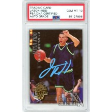 Jason Kidd 1994-95 Fleer Ultra Autograph Rookie Card #43 PSA/DNA 10 (Blue)