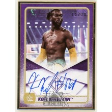 Kofi Kingston 2020 Topps Transcendent WWE Autographed Card /10