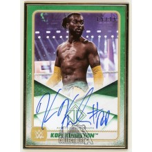 Kofi Kingston 2020 Topps Transcendent WWE Autographed Card /15