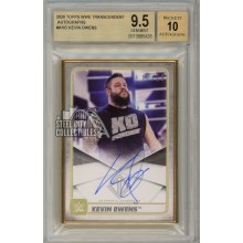 Kevin Owens 2020 Topps Transcendent WWE Autograph Card 17/25 BGS 9.5