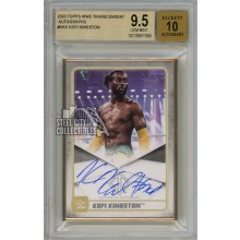 Kofi Kingston 2020 Topps Transcendent WWE Autograph Card 16/25 BGS 9.5