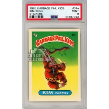 Kim Kong 1985 Garbage Pail Kids Sticker Card #34a PSA 9