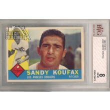 Sandy Koufax 1960 Topps Card #343 BVG 8 Near Mint-Mint