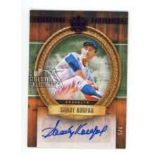 Sandy Koufax 2022 Panini Diamond Kings Purple Autograph Card #SP-SK 2/5