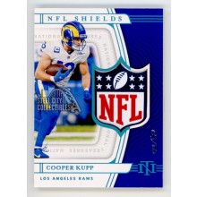 Cooper Kupp 2021 Panini National Treasures NFL Shields Patch Card #12 1/1