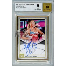Lacey Evans 2020 Topps Transcendent WWE Autograph Card 17/25 BGS 9