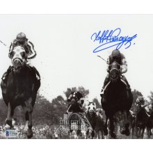 Laffit Pincay Autographed 8x10 Photo - BAS COA (Black and White)