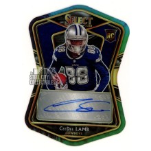 CeeDee Lamb 2020 Panini Select Die-Cut Autograph Rookie Card #RS-CDL 14/15