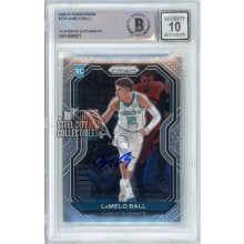 LaMelo Ball 2020-21 Panini Prizm Autograph Rookie Card #278 BAS 10