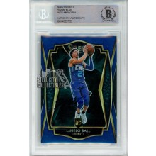 LaMelo Ball 2020-21 Panini Select Blue Autograph Rookie Card #183 BAS
