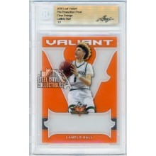 LaMelo Ball 2018 Leaf Valiant Basketball Clear Orange Pre-Production Proof 1/1