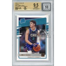 LaMelo Ball 2020-21 Panini Donruss Autograph Rookie Card #202 BGS 9.5 BAS 10