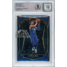 LaMelo Ball 2020-21 Panini Select Blue Retail Autograph Rookie Card #183 BAS 10