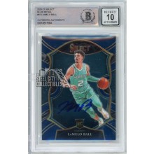 LaMelo Ball 2020-21 Panini Select Blue Retail Autograph Rookie Card #63 BAS 10