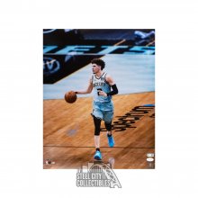 LaMelo Ball Autographed Charlotte Hornets 16x20 Photo - JSA COA (Vertical)
