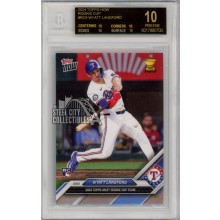 Wyatt Langford 2024 Topps Now Rookie Cup Card #RC9 BGS 10 Black Label