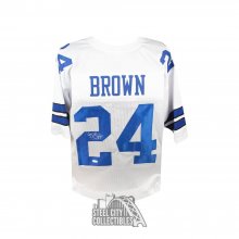 Larry Brown SB XXX MVP Autographed Dallas Custom Football Jersey - JSA COA