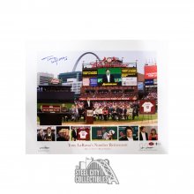 Tony La Russa Autographed St Louis Cardinals Number Retirement 16x20 Photo - BAS COA